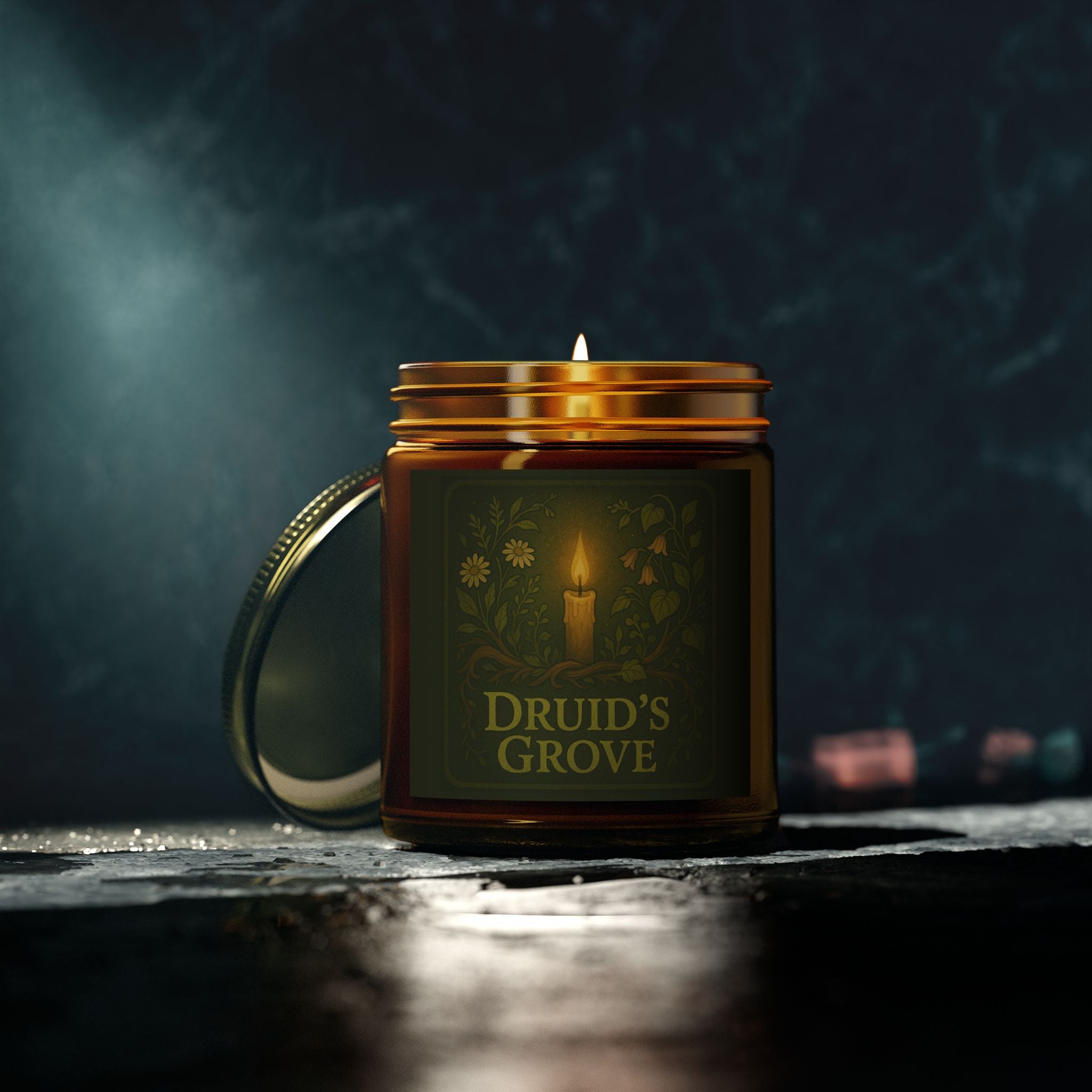 Druid's Grove - Dungeons and Dragons Inspired Candle