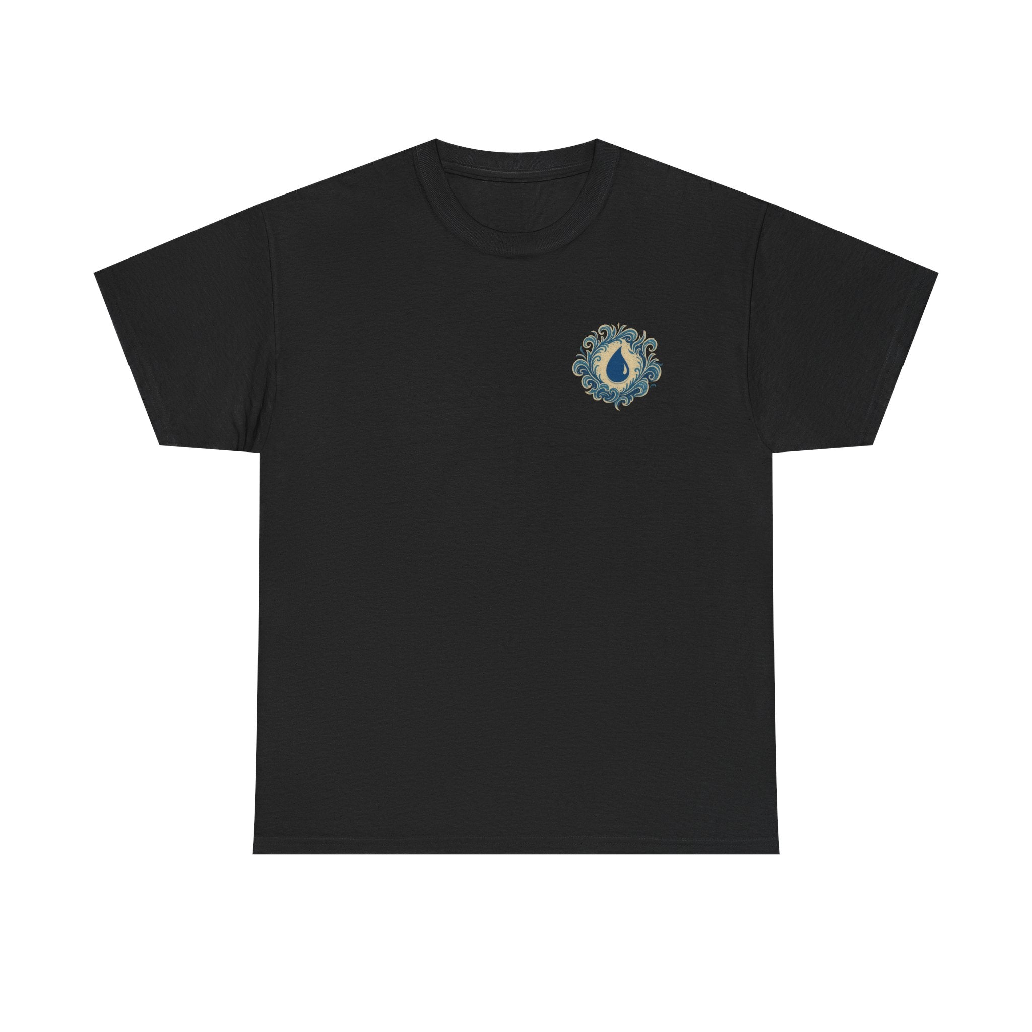 Blue Mana Emblem T-Shirt — Knowledge • Control • Foresight • Perfection