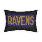 Ravens Inspired Football Pillow | Purple & Gold Sports Fan Cushion | Game Day Home Décor,  Sports Fan Gift