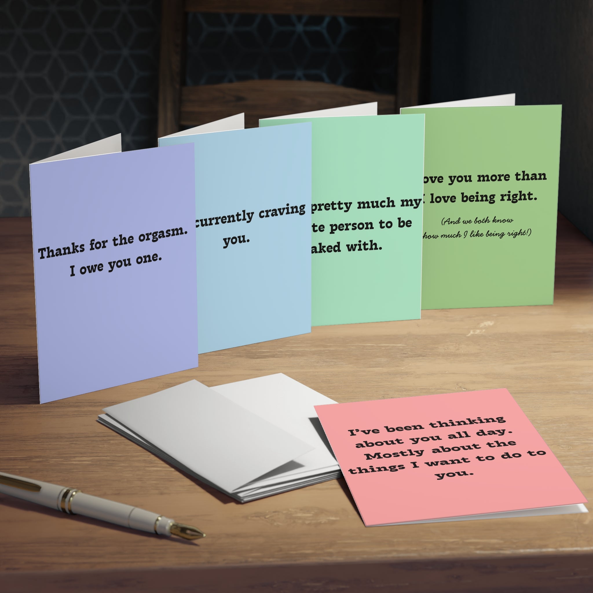 Sassy & Sweet Humorous Greeting Cards (5-Pack)