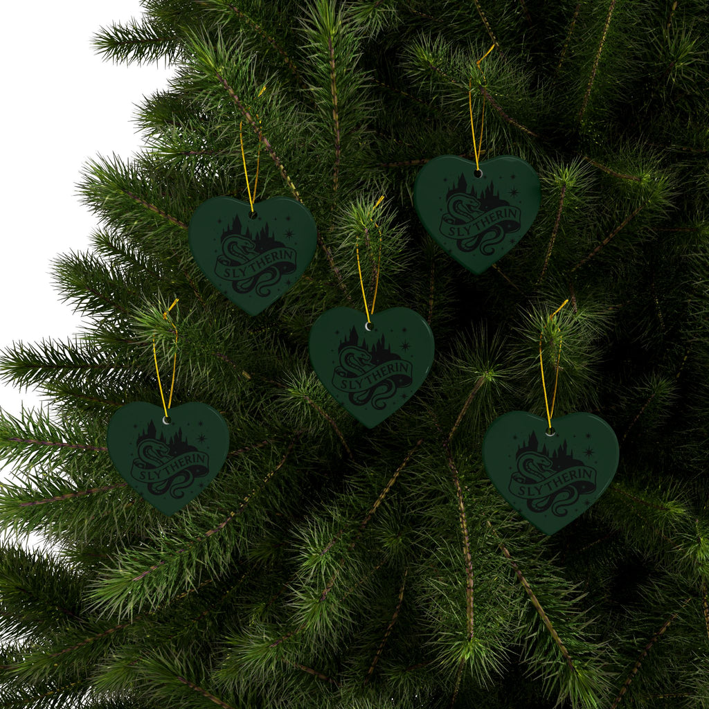 Hogwarts House Crest Ornaments Ceramic Ornament | Slytherin