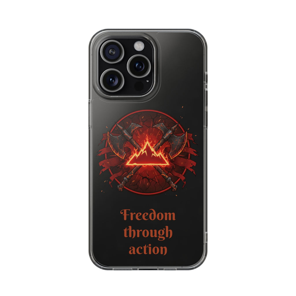 Red Mana Magic The Gathering Inspired Design - Impact-Resistant Phone Case