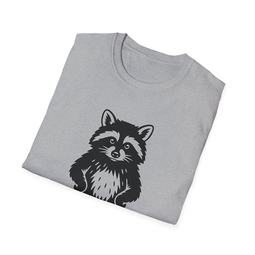 Trash Panda Energy Unisex Softstyle T-Shirt, Cute Animal Tee, Fun Graphic Top, Perfect Gift for Nature Lovers, Ideal for Casual Wear