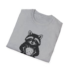 Trash Panda Energy Unisex Softstyle T-Shirt, Cute Animal Tee, Fun Graphic Top, Perfect Gift for Nature Lovers, Ideal for Casual Wear