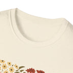 Fall Garden Pumpkin Floral Shirt