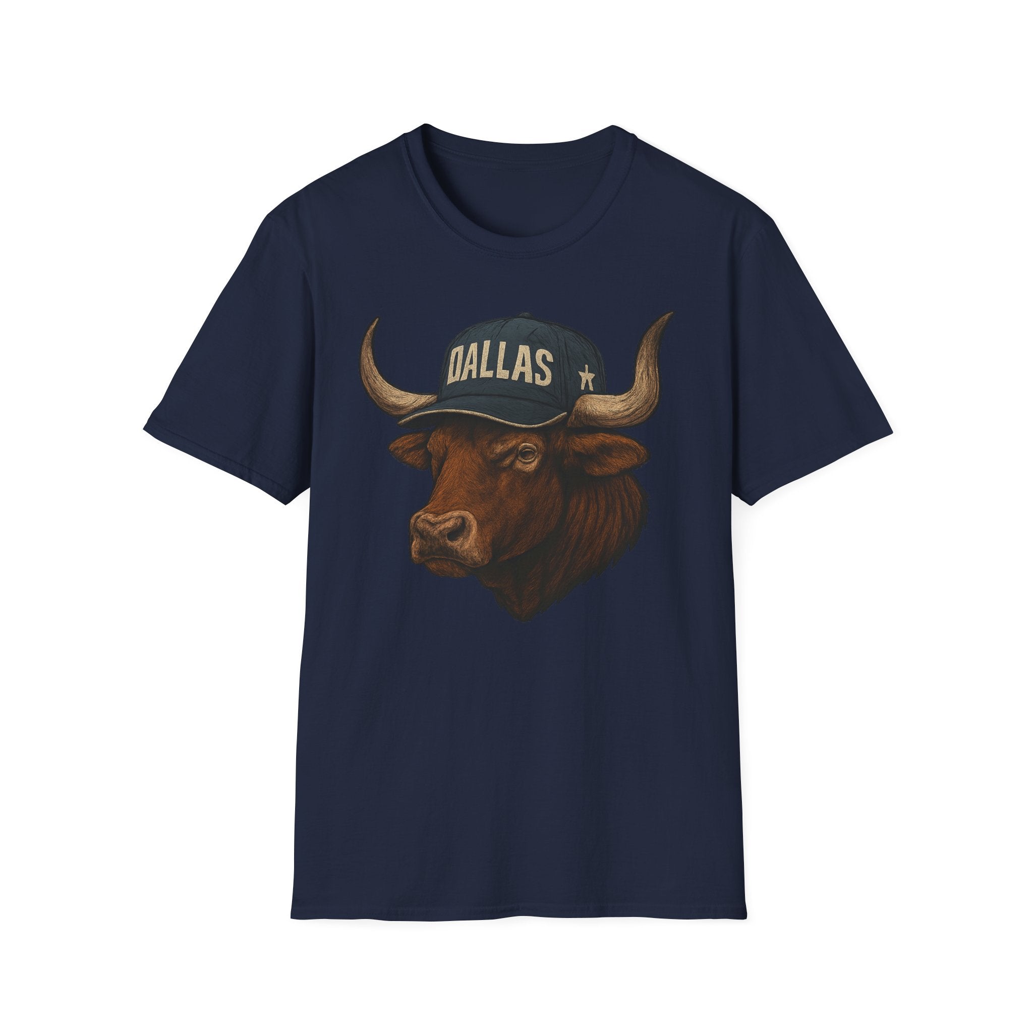 Dallas -Americas Team- T-Shirt - Longhorn Mascot-  Sports Fans