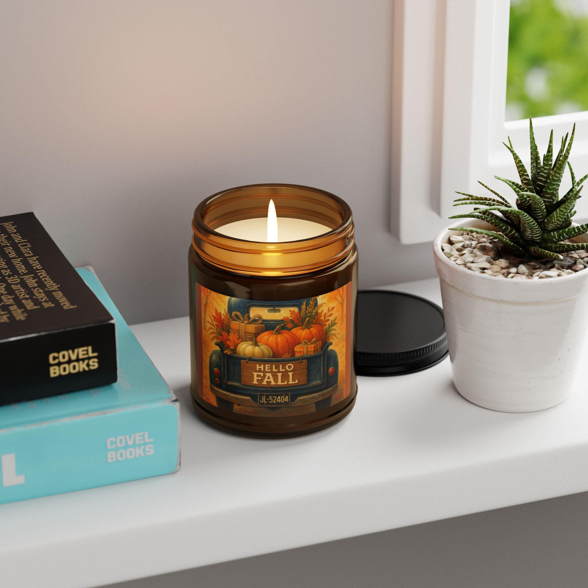 Autumn Harvest Scented Soy Candle - Fall Aromatherapy, Home Decor, Relaxation Gift, Seasonal Candle