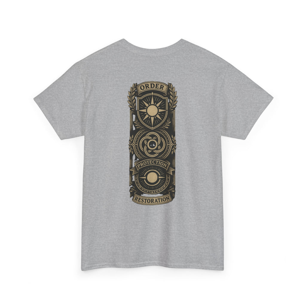 MTG White Mana Emblem T-Shirt — Order • Protection • Restoration