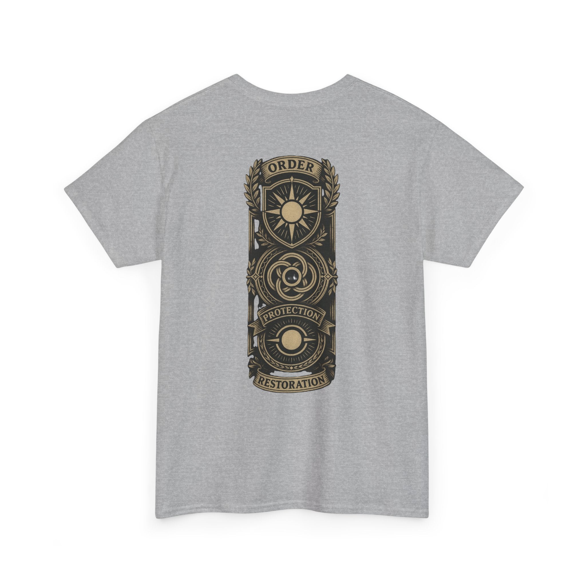 MTG White Mana Emblem T-Shirt — Order • Protection • Restoration