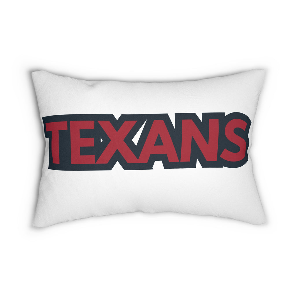 Texans Throw Pillow - Red & Deep Blue Football Fan Cushion, Game Day Home Décor, Sports Gift Game Day Gift, Unique Fan Merchandise