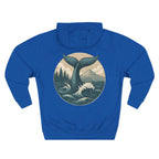 Ocean Adventure Fleece Hoodie, Coastal Wanderer Sweatshirt, Seaside Explorer Hoodie, Nautical Vibes Jacket, Beach Lover Outerwear