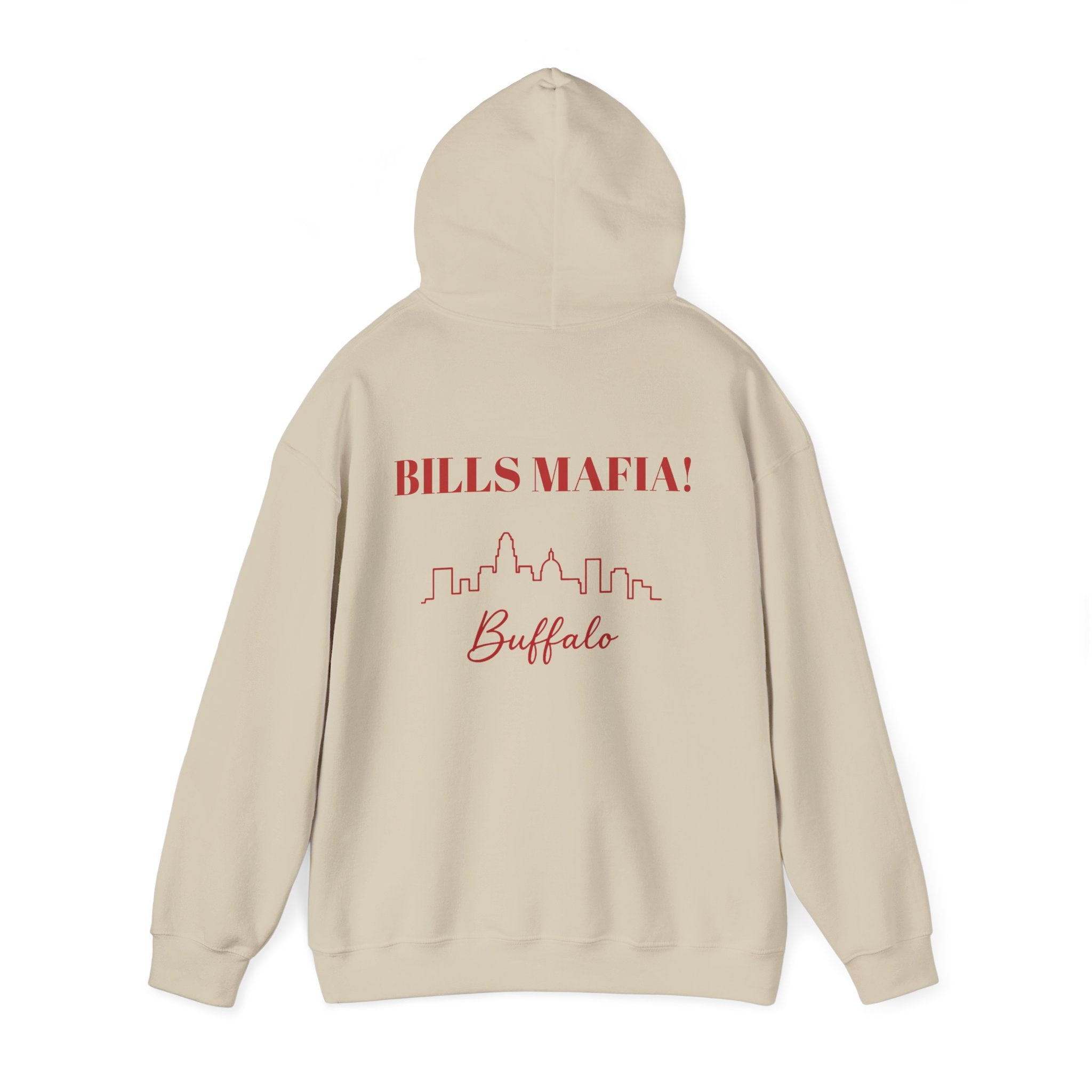 Buffalo Bills Fan Hooded Sweatshirt - Buffalo -Bills Mafia- Hoodie - Buffalo Mascot Design