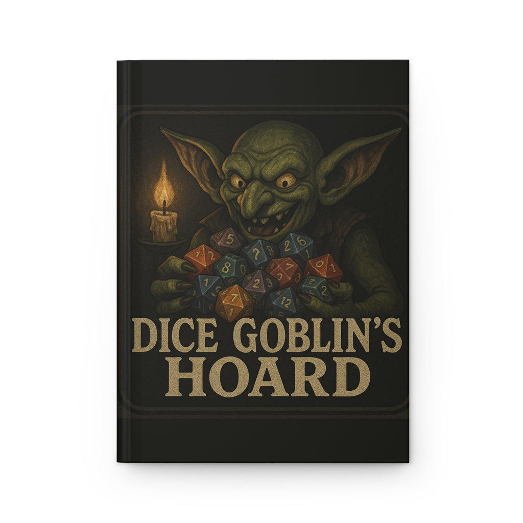 Dice Goblin's Hoard Hardcover Journal -  Tabletop RPG Diary, D&D Campaign Notebook, Battle Notebook, Game Master Journal, RPG Campaign Log