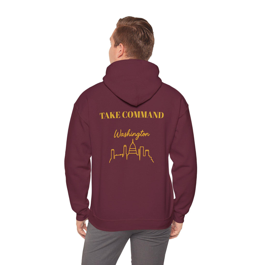 Washington "Take Command" Hoodie - Hog Mascot - Washington Football