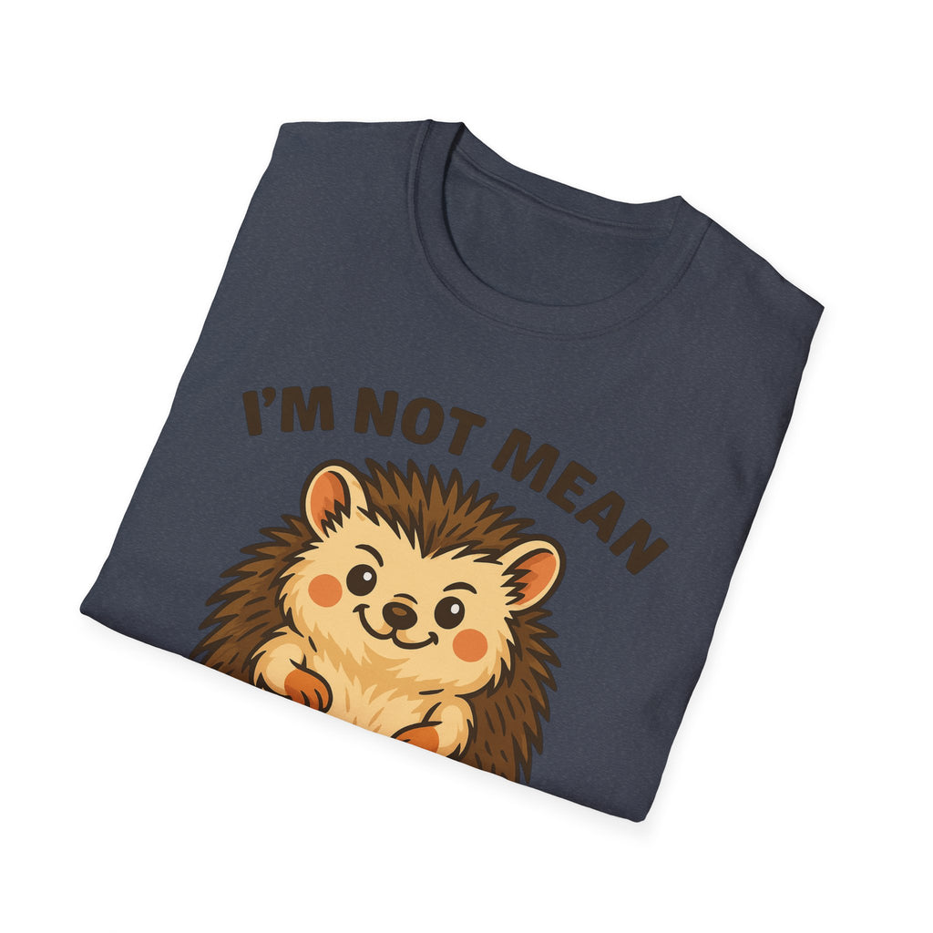 Cute Hedgehog T-Shirt, Funny Animal Tee, Spicy Nice Shirt, Gift for Hedgehog Lovers, Unisex Softstyle Top