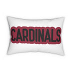 Cardinals Throw Pillow - Red & Black Football Fan Cushion, Game Day Home Décor, Sports Gift