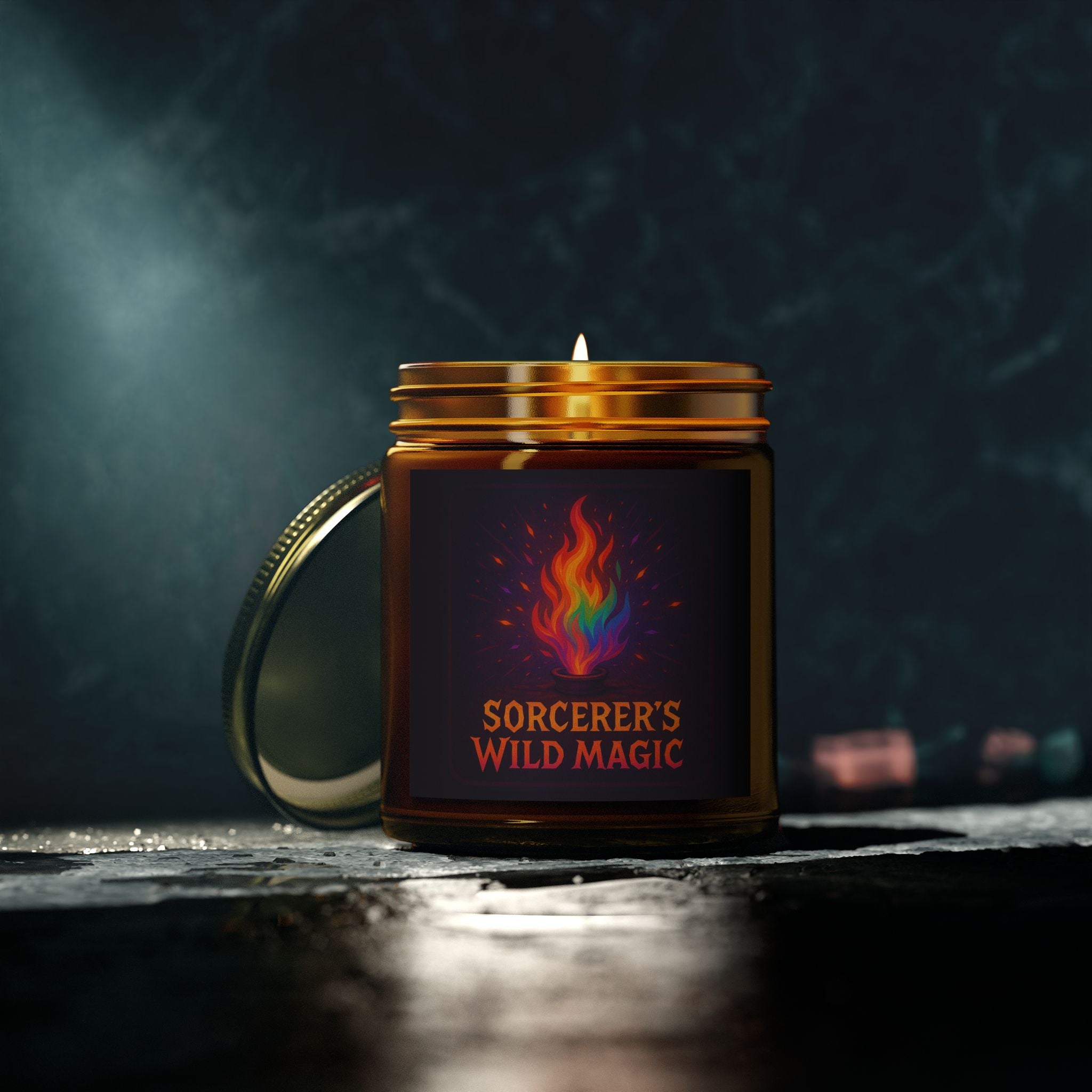 Sorcerer's Wild Magic Candle - Dungeon & Dragons Inspired Candle
