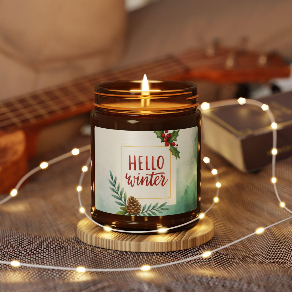 Cozy Winter Scented Soy Candle, Relaxing Candle for Home Decor, Gift for Her, Holiday Gift, Eco-Friendly Candle