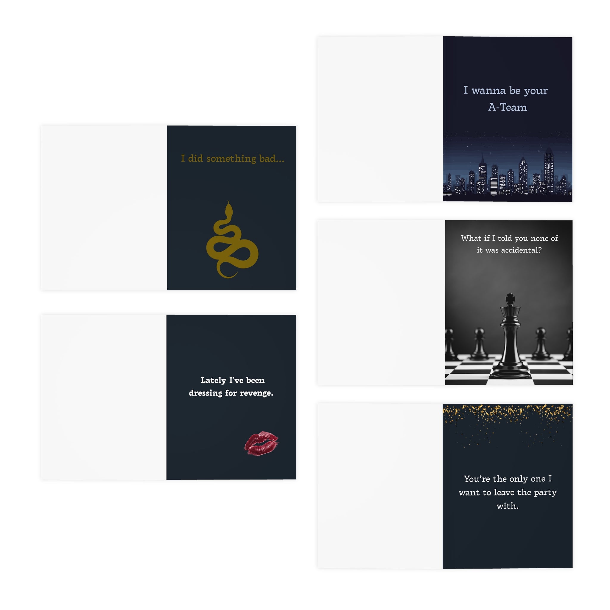 Sassy Swifty-Inspired Greeting Cards — 5-Pack