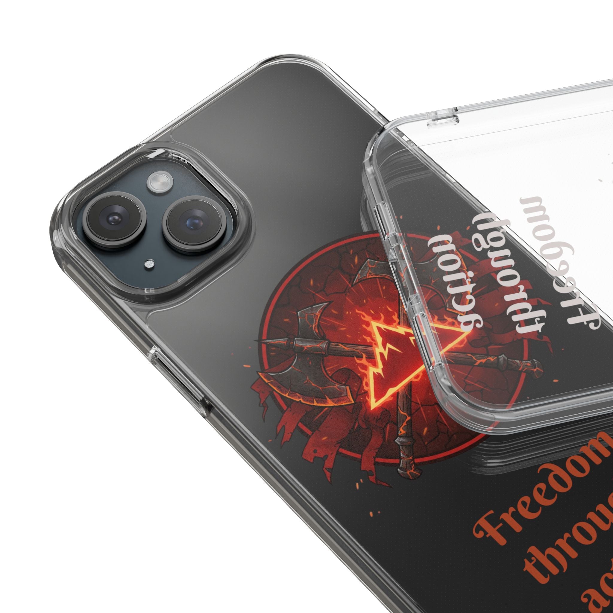 Red Mana Magic The Gathering Inspired Design - Impact-Resistant Phone Case