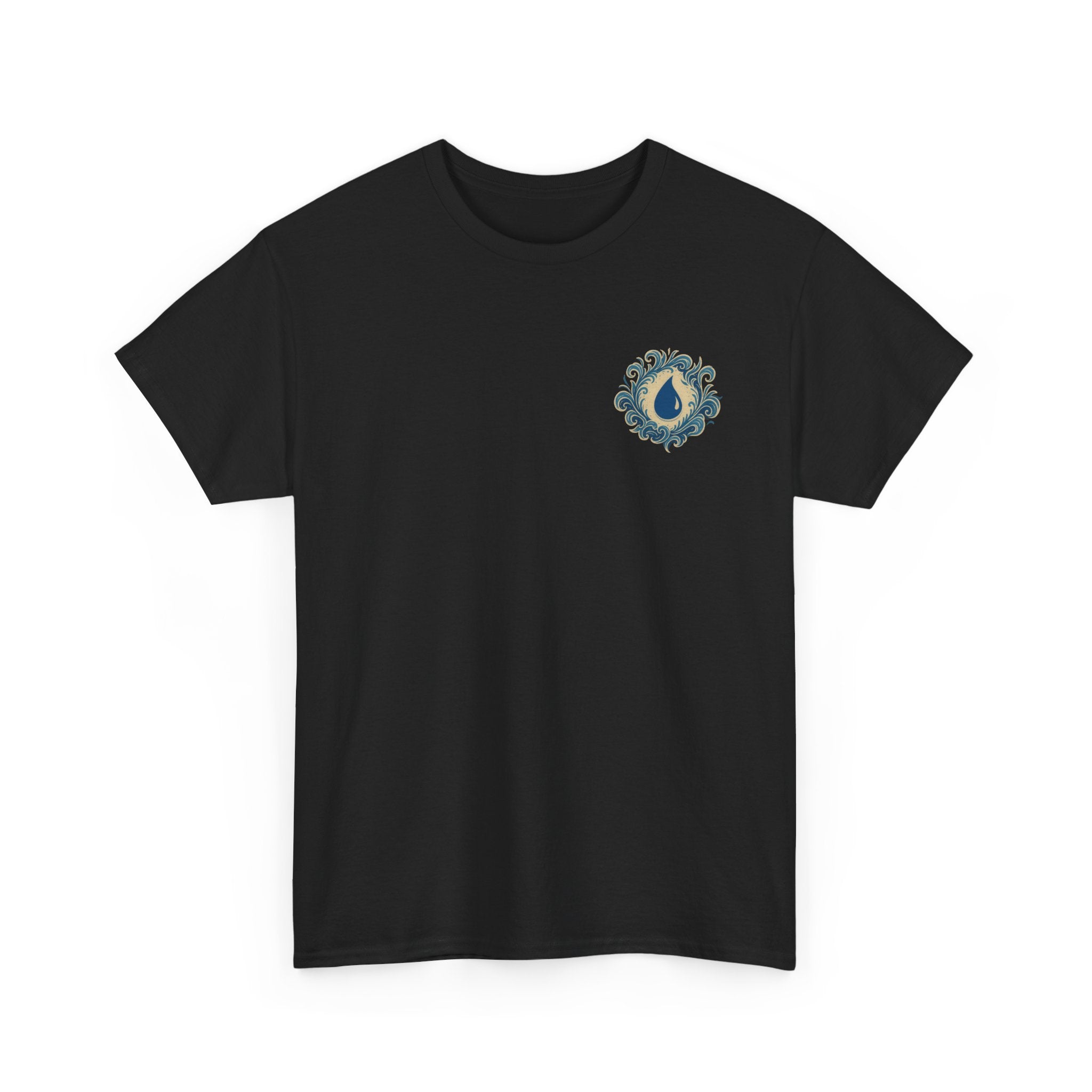 Blue Mana Emblem T-Shirt — Knowledge • Control • Foresight • Perfection