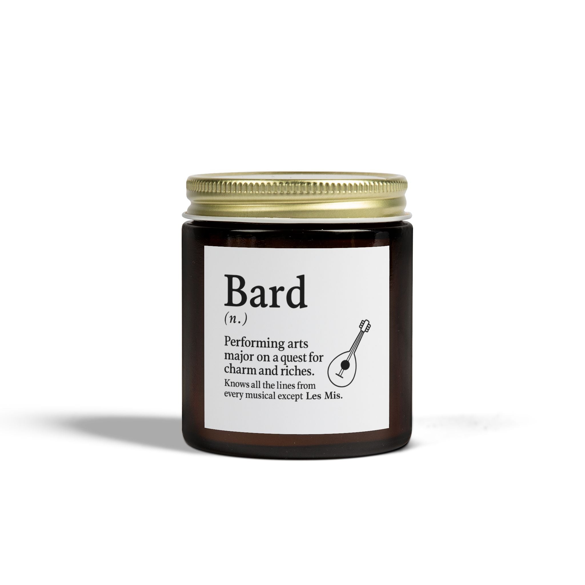 Bard D&D Inspired Candle, RPG Players Gift, Dungeon Master Candle, Coconut Apricot Wax Candle, Fantasy Lover Candle, Scented Candle