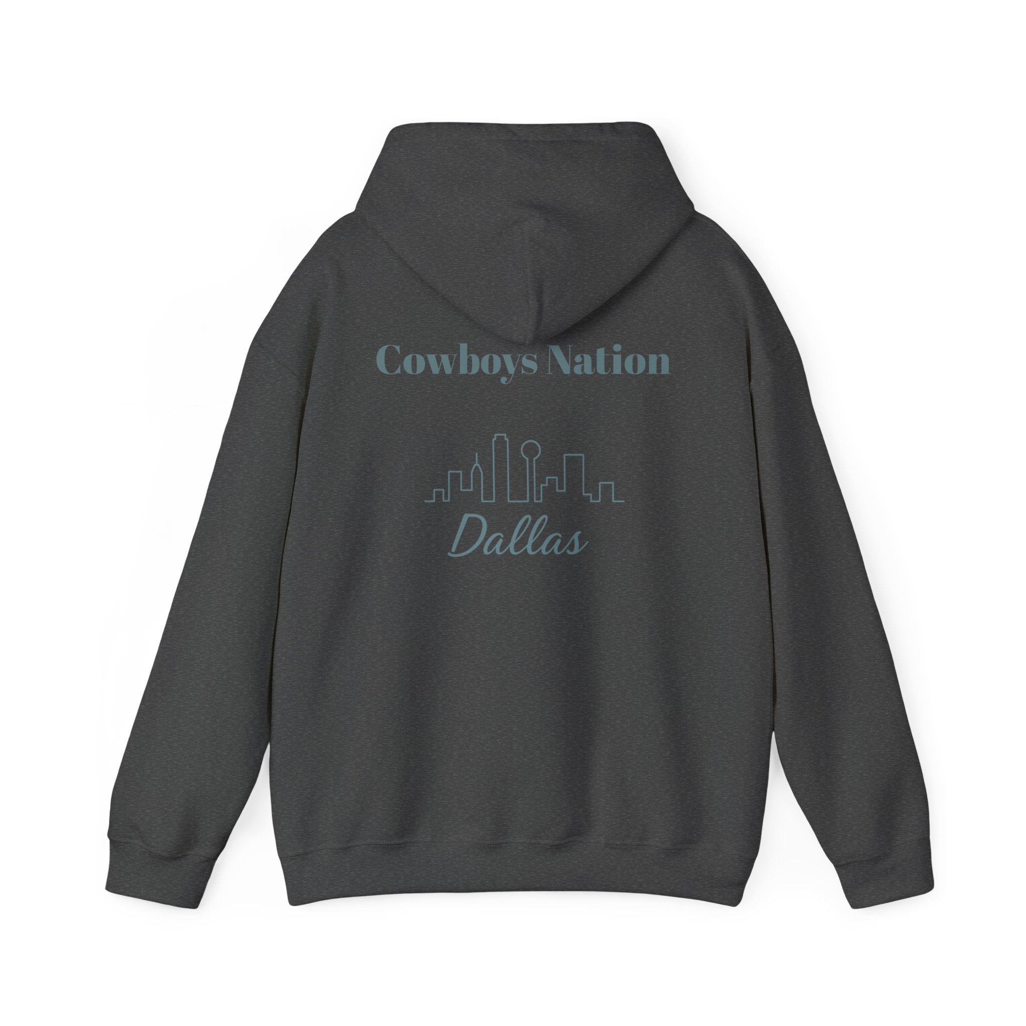 Dallas -Cowboy Nation!- Hoodie - Longhorn Mascot, Dallas Cowboys Nation Hoodie, Sports Fan Apparel, Game Day Outfit