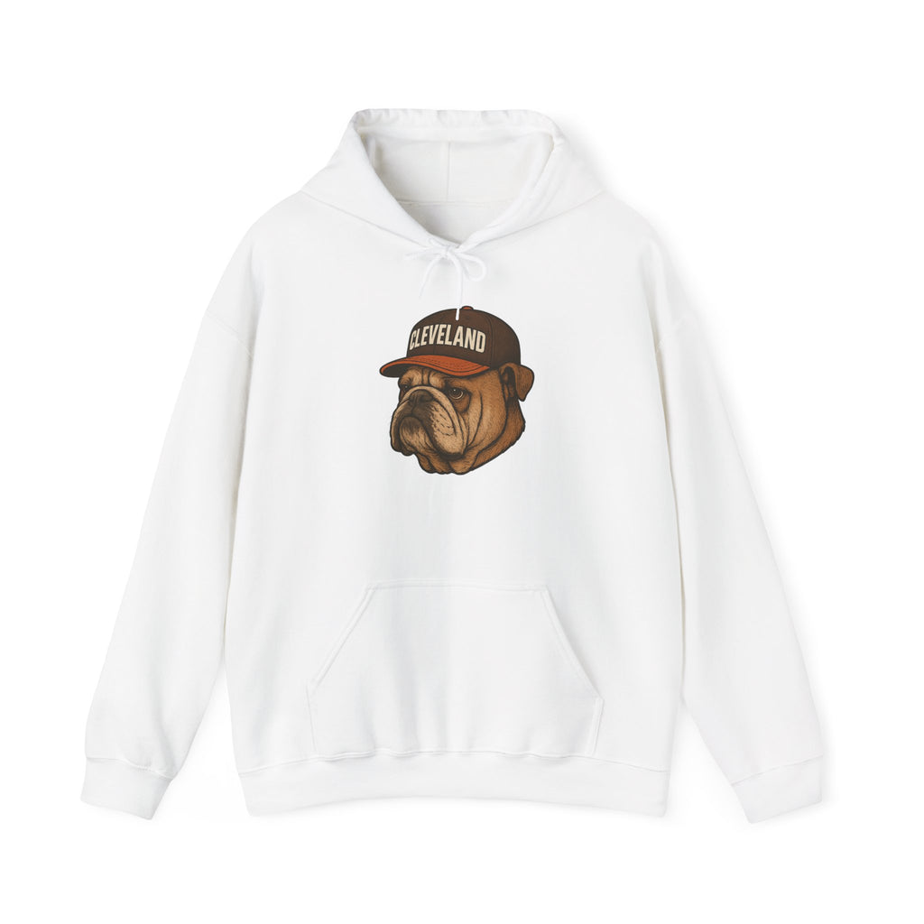 Cleveland -Dawg Pound Forever- Hoodie - Bulldog Mascot - Cleveland Sports Fans