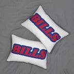 Bills Throw Pillow - Red & Blue Football Fan Cushion, Game Day Home Décor, Sports Gift, Sport Fan Gear, Game Day Decoration
