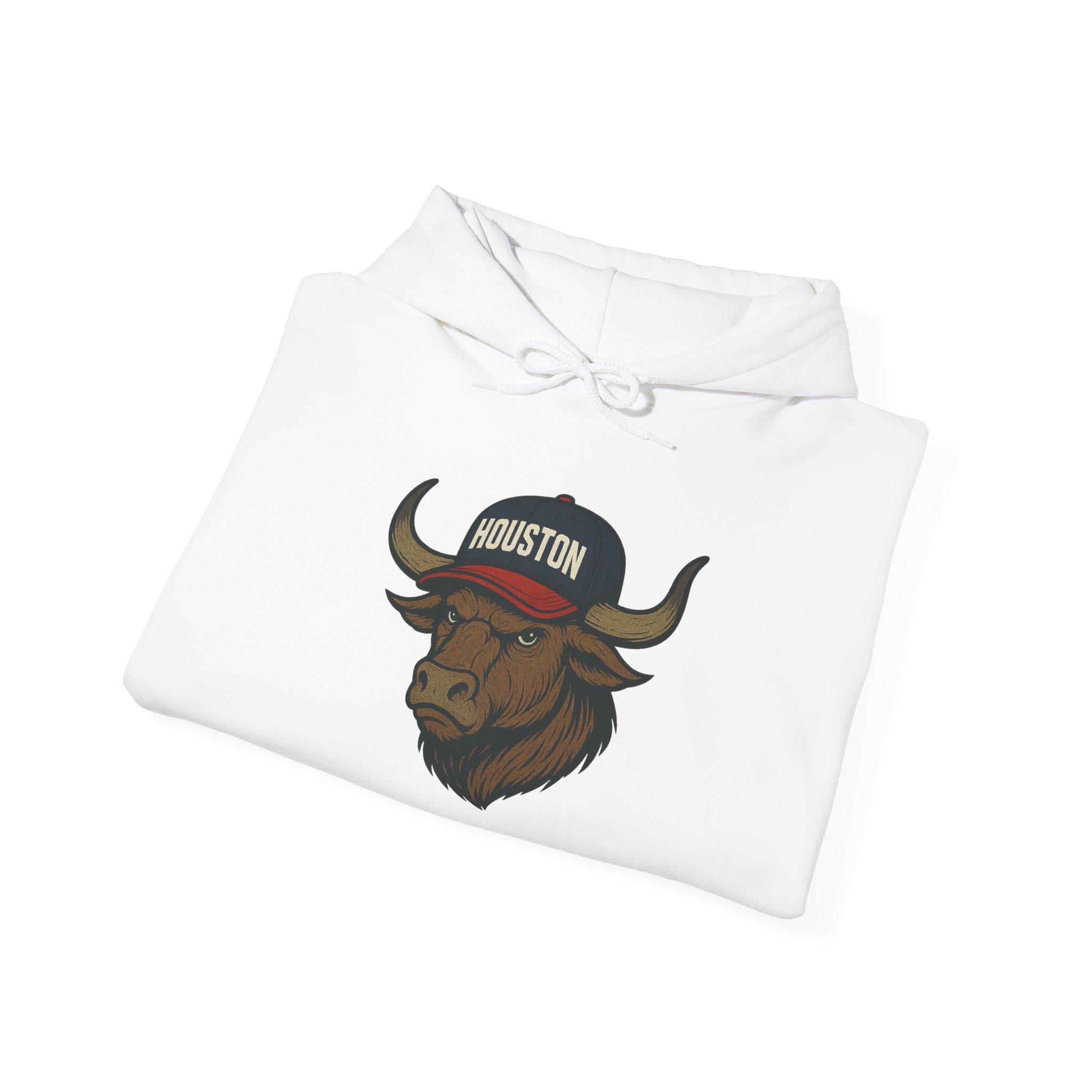 Houston "Battle Red" Hoodie - Longhorn Mascot - Houston Football