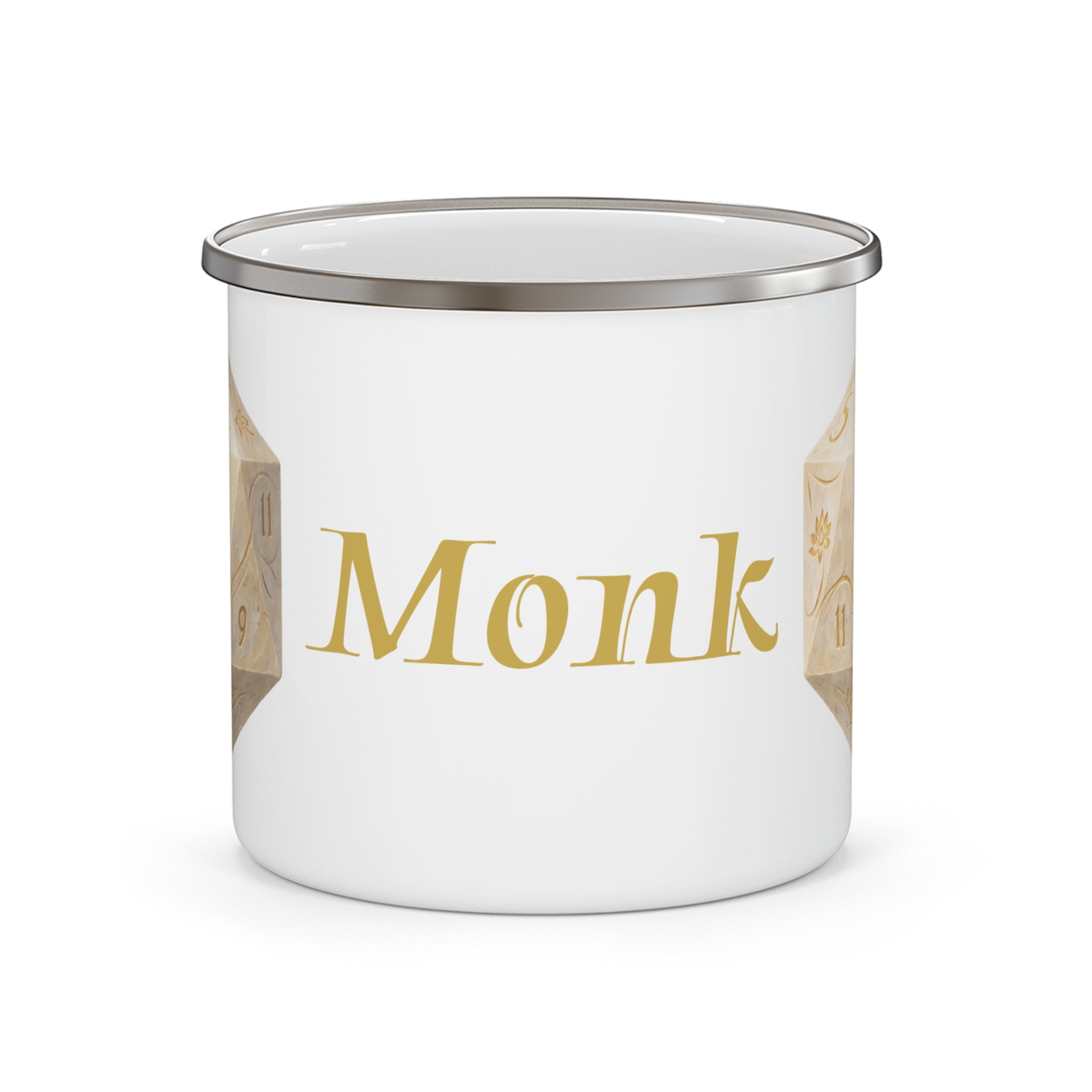 Monk D20 Enamel Mug – Path of Balance