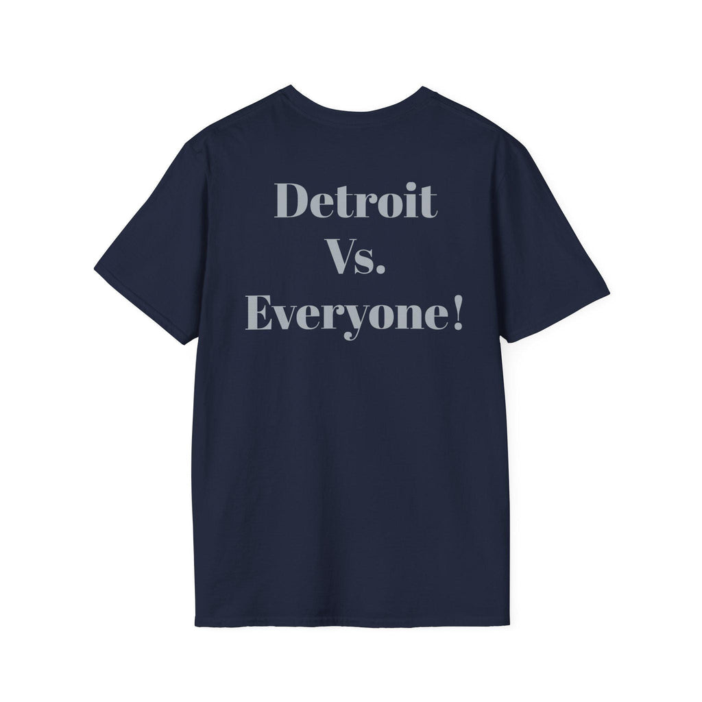 Detroit -Detroit Vs. Everyone- Lions Fan T-Shirt - Lion Mascot