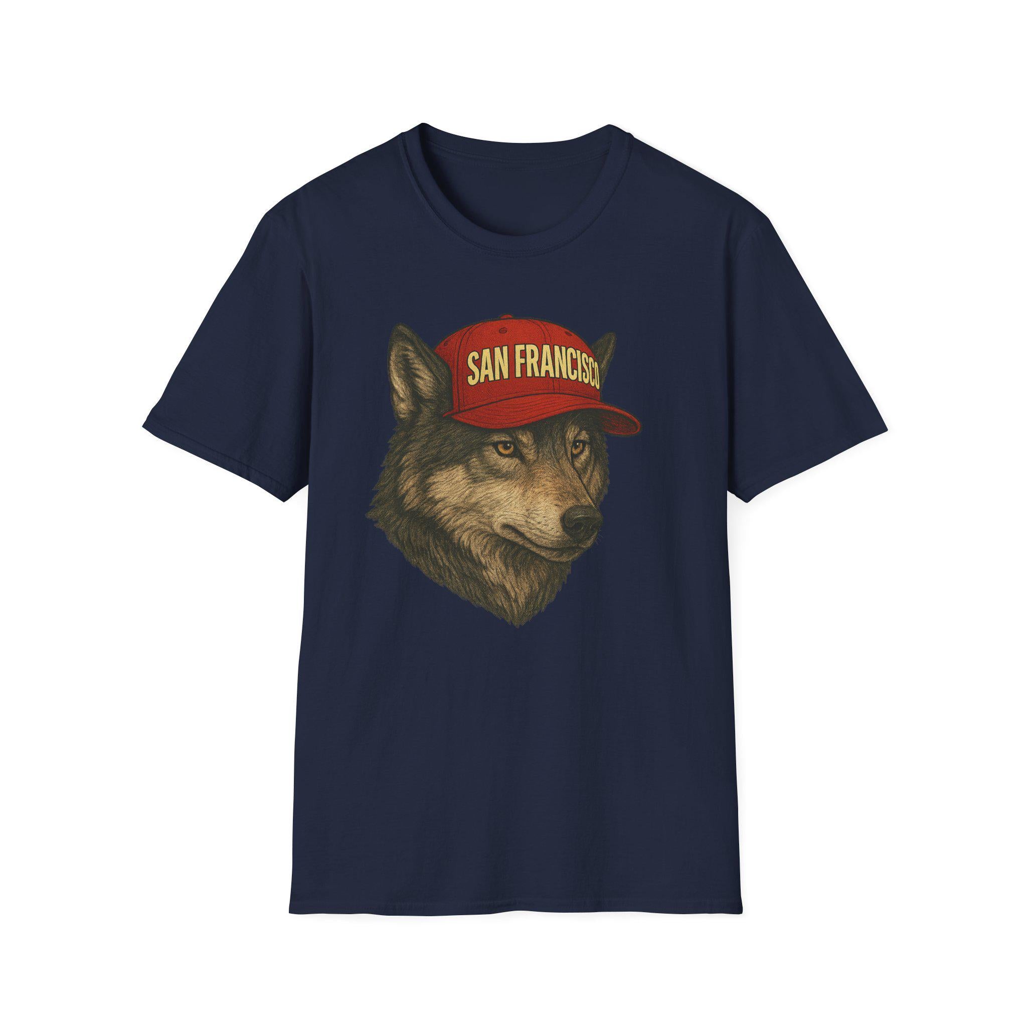San Francisco 49ers -Niners Empire Strong- T-Shirt - Wolf Mascot - Fan Sirt