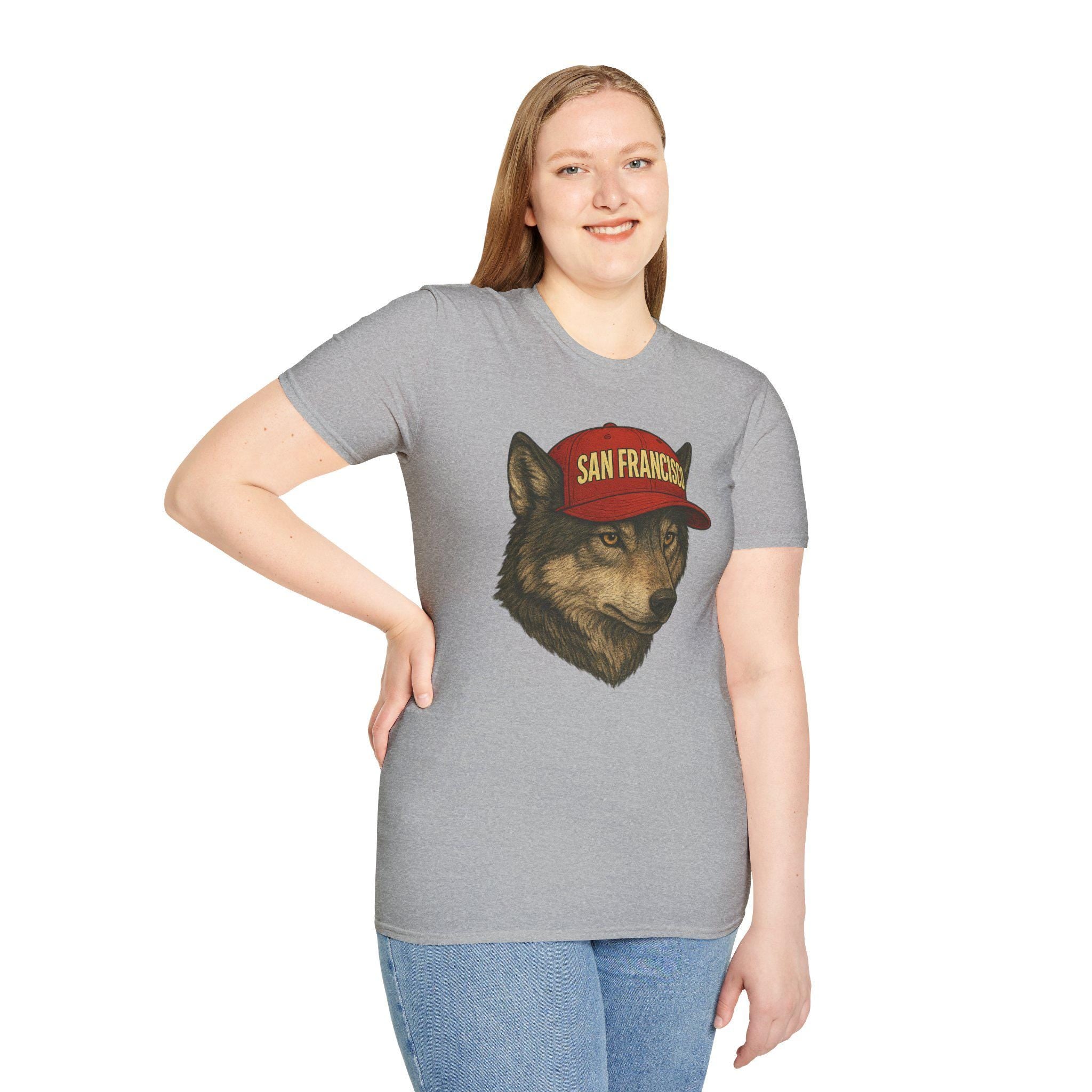San Francisco 49ers -Niners Empire Strong- T-Shirt - Wolf Mascot - Fan Sirt
