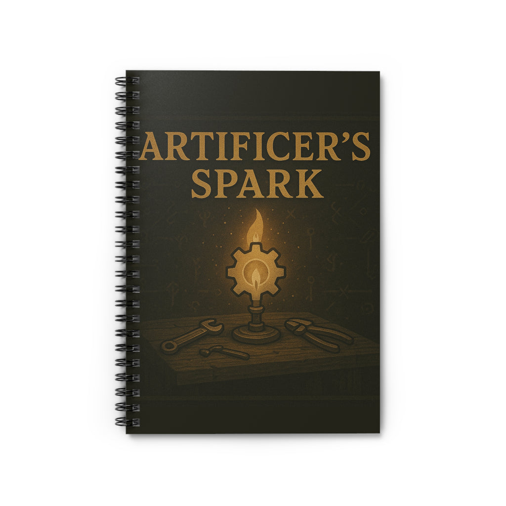 Artificer's Spark Spiral Notebook - RPG Journal, Sketchbook, Battle Planner, Dungeons & Dragons