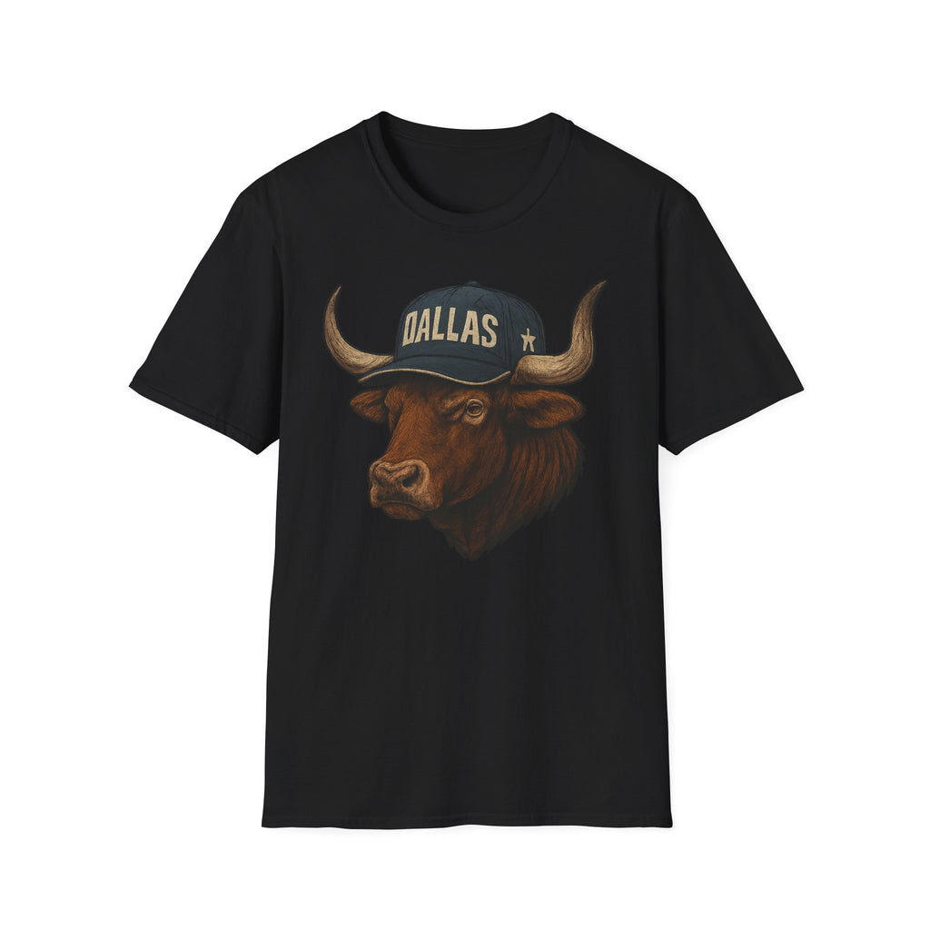 Dallas -Americas Team- T-Shirt - Longhorn Mascot-  Sports Fans
