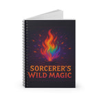 Sorcerer's Wild Magic Spiral Notebook - Magical Journal, RPG Journal, Sketchbook, Battle Planner, Dungeons & Dragons