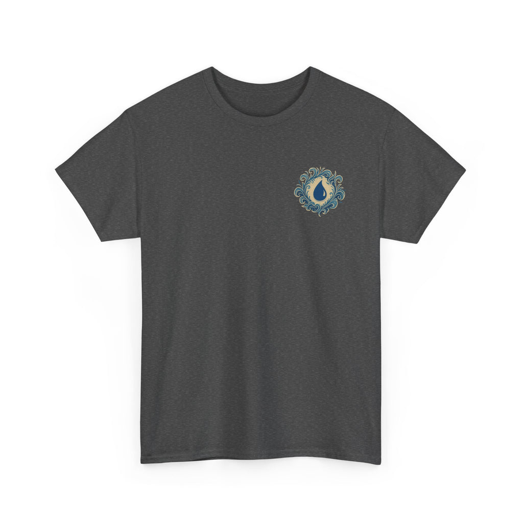 Blue Mana Emblem T-Shirt — Knowledge • Control • Foresight • Perfection
