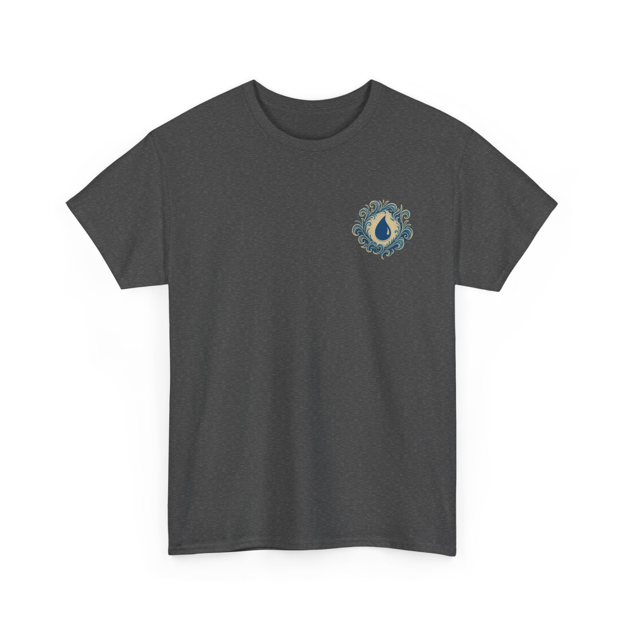 Blue Mana Emblem T-Shirt — Knowledge • Control • Foresight • Perfection