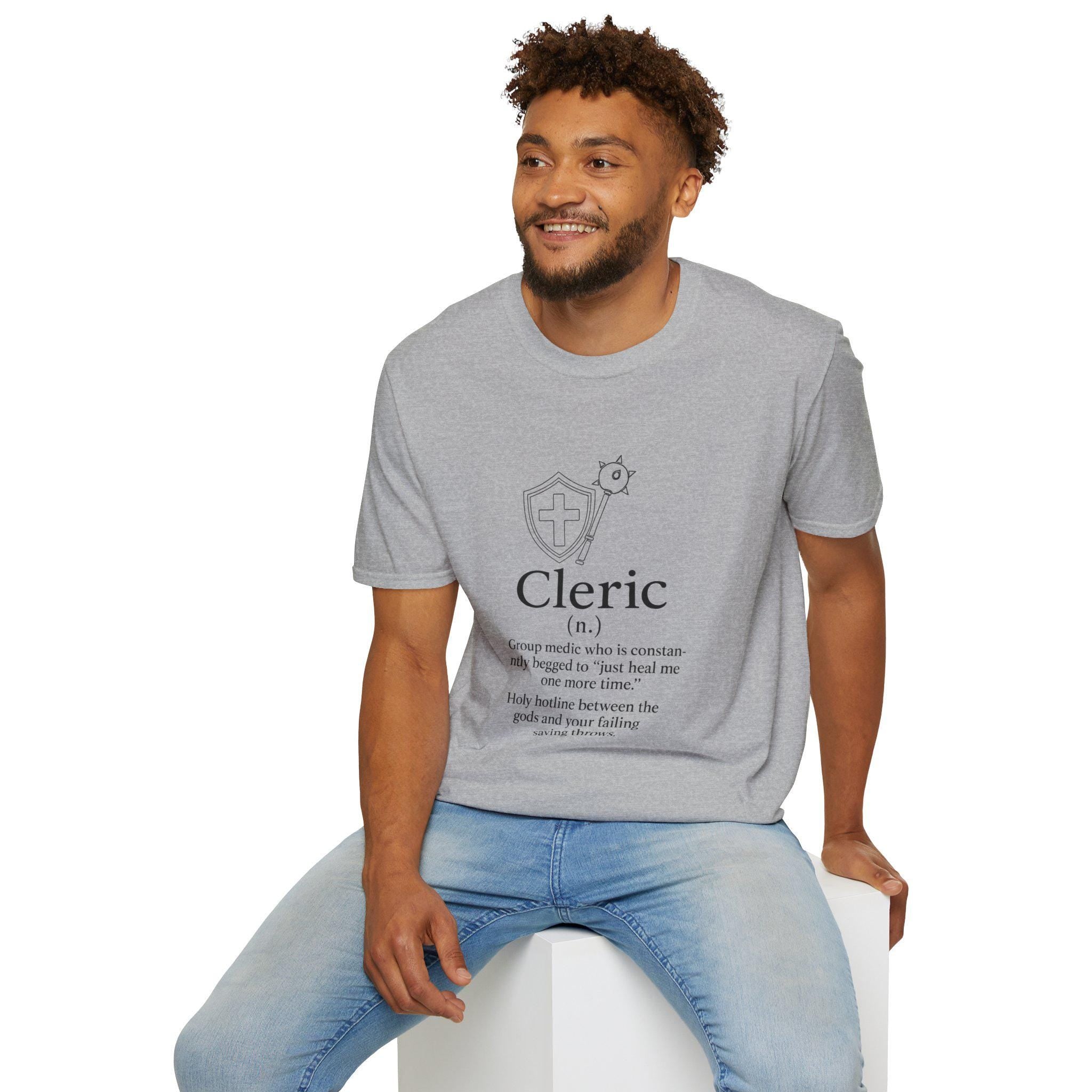 Cleric Class T-Shirt - Funny Dungeons & Dragons Tee