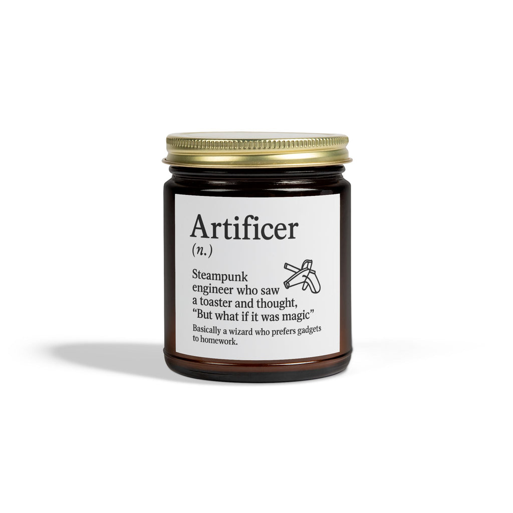 Artificer Dungeons and Dragons Candle, RPG Gift, Fantasy Candle, DnD Candle, Coconut Apricot Wax Candle