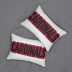 Cardinals Throw Pillow - Red & Black Football Fan Cushion, Game Day Home Décor, Sports Gift