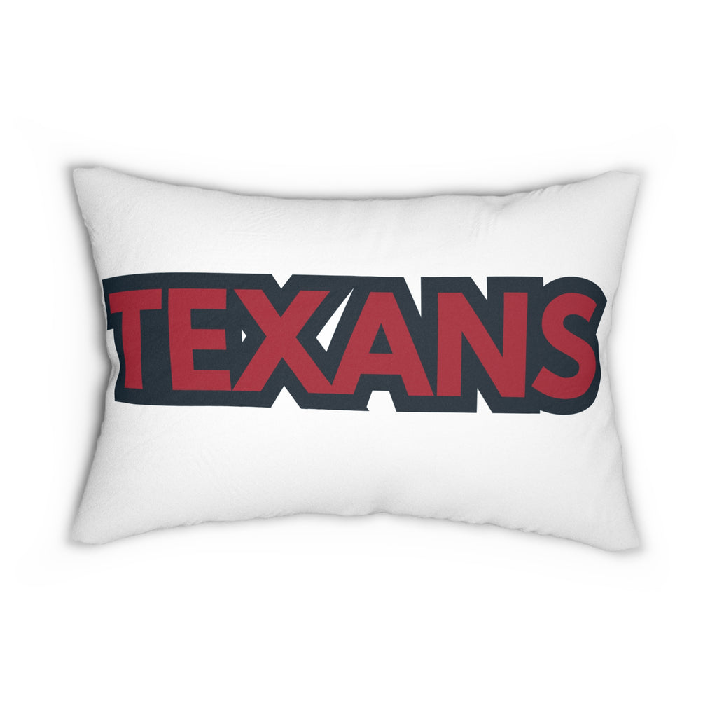 Texans Throw Pillow - Red & Deep Blue Football Fan Cushion, Game Day Home Décor, Sports Gift Game Day Gift, Unique Fan Merchandise