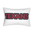 Texans Throw Pillow - Red & Deep Blue Football Fan Cushion, Game Day Home Décor, Sports Gift Game Day Gift, Unique Fan Merchandise