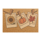 Autumn Harvest Doormat - Sunflower, Pumpkin and Maple Leaf Design