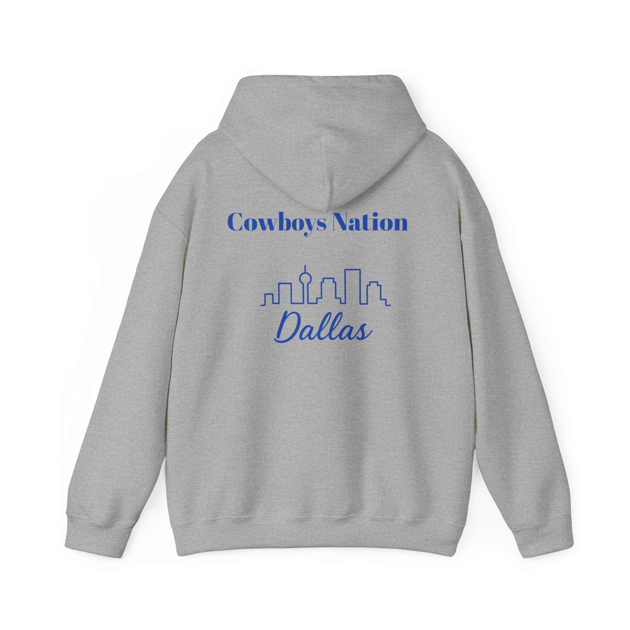 Dallas -Cowboy Nation!- Hoodie - Longhorn Mascot, Dallas Cowboys Nation Hoodie, Sports Fan Apparel, Game Day Outfit