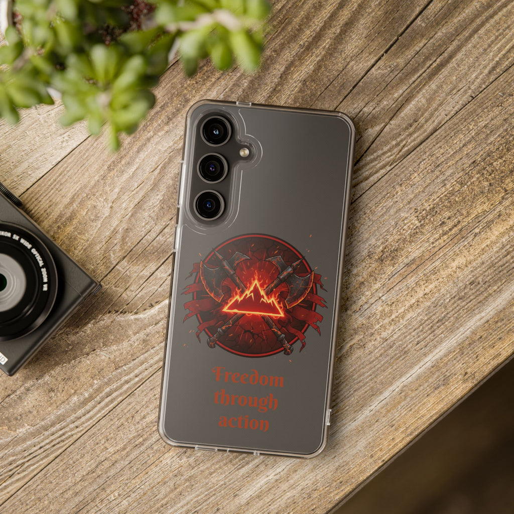 Red Mana Magic The Gathering Inspired Design - Impact-Resistant Phone Case
