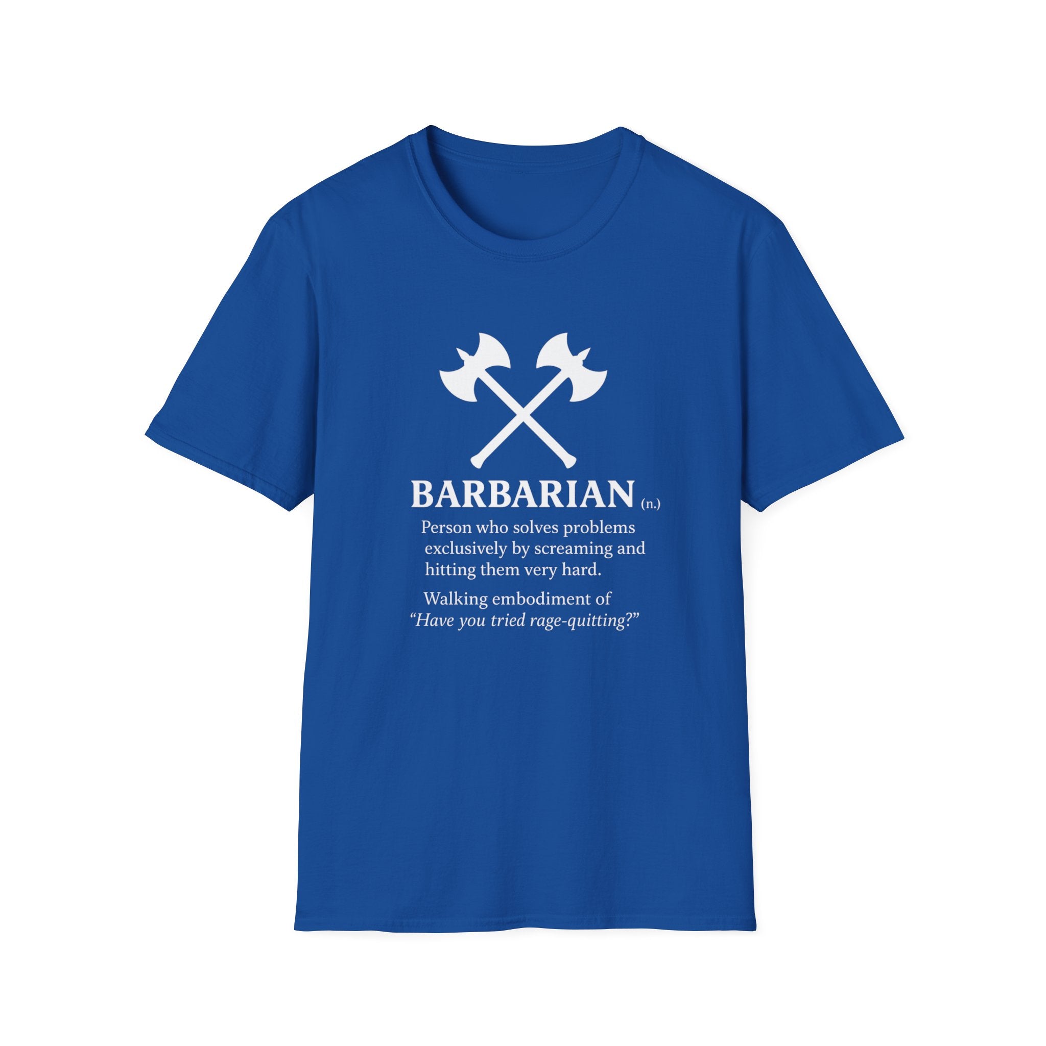 Barbarian Definition T-Shirt - Funny DnD Tabletop RPG Tee, Humor Tee, Gift for Friends, Funny Shirt, Casual Wear, Meme Lover Apparel
