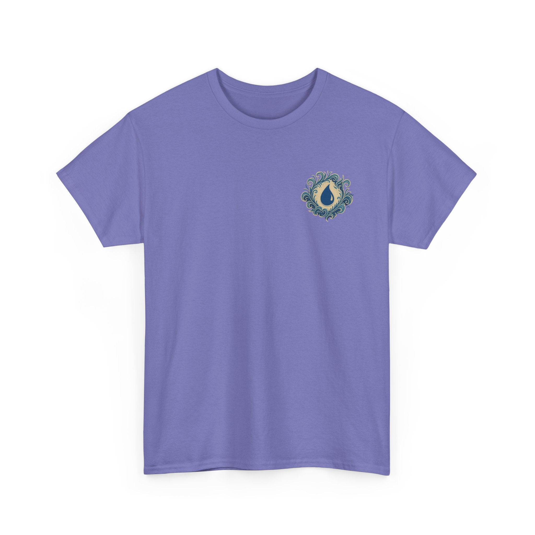Blue Mana Emblem T-Shirt — Knowledge • Control • Foresight • Perfection
