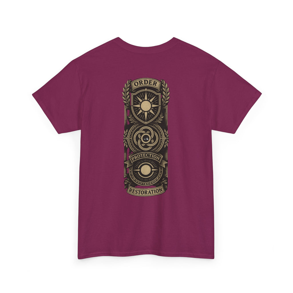 MTG White Mana Emblem T-Shirt — Order • Protection • Restoration